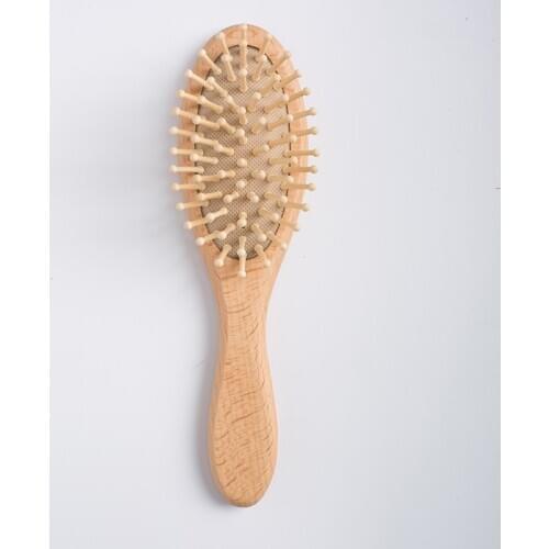 Natural Wooden Massage Hairbrush Anti Static Health Care Paddle Beech Wood Hair Brush Kids Combs Styling Tools for Children