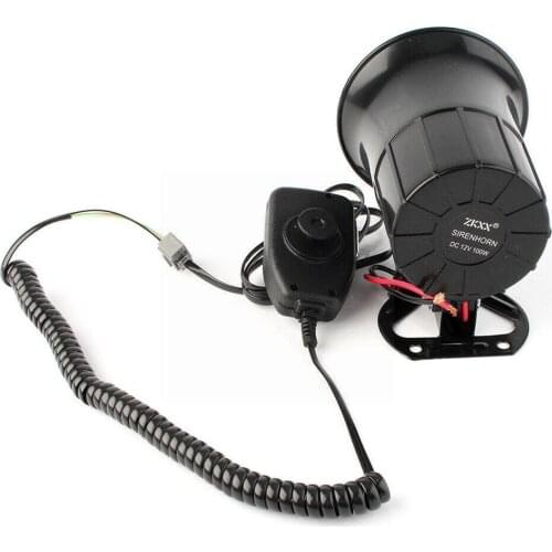 Motorcycle Car Auto Loud Air Horn 125DB Siren Sound Truck 50w Six-tone Parts Modification Van Boat Alarm 12V Megaphone Spea J5O7