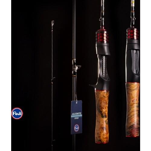 1.68m Fuji Baitcasting Fishing Rod pesca Travel Ultralight Carbon Fiber Casting Spinning Fishing Rod Lure 2-10g UL SolidWood Rod