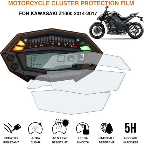 Motorcycle Cluster Scratch Protection Film Screen Protector For Kawasaki Z1000 2014-2017