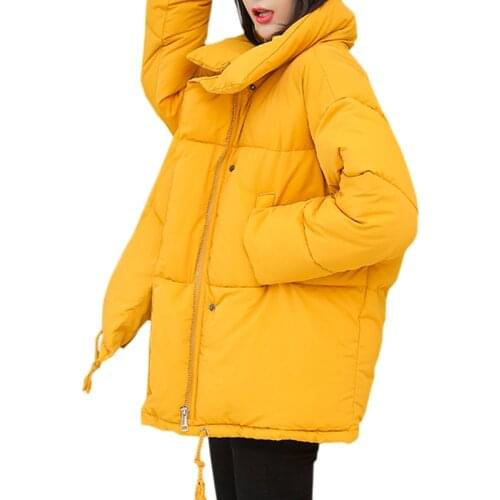 Winter Woman Coats 2019 INS Fashion Loose Cotton-padded Coats Women Short Parkas Warm Thickened Harajuku Female Jacket Outwear