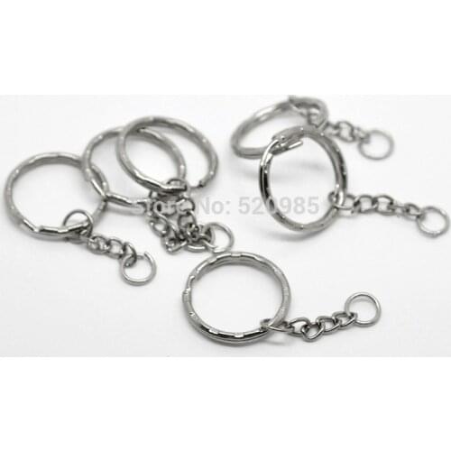10PCs/lot Key Chains & Key Rings Connectors 53mm(2 1/8") long (B19405) Nickel Color CN029