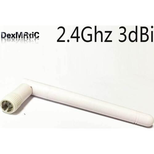 2.4Ghz Antenna 3dbi Omni RP-SMA Connector Wifi Router Adapter White NEW Wholesale
