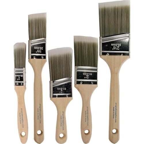 5pcs/set Paint Brush Oblique Mouth Oil Brush Professional Paint Tool Special Paint Brush For Decoration