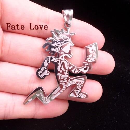 Fate Love 5pcs in bulk Large 2 inch Hatchetman Charm ICP Hatchet Man Pendant Juggalo Grade Stainless Steel Pendant Fashion Gifts