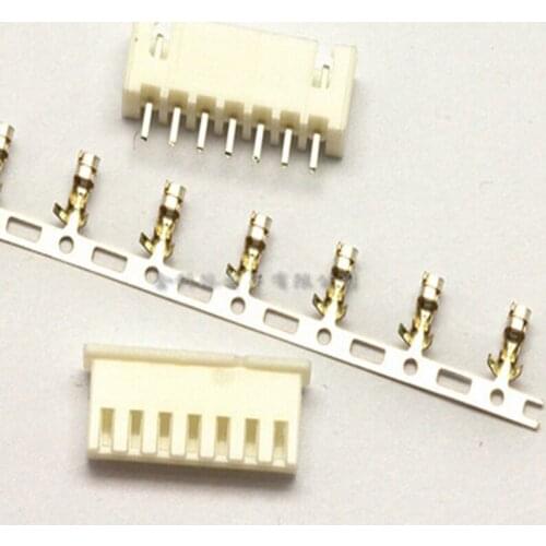 50Set/Lot PH2.0 2.0mm 7Pin 7P 180degree Straight needle Male Pin Header + Terminal + Female Housing Connector