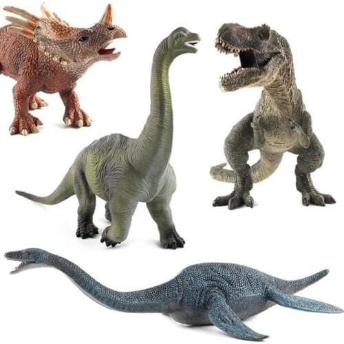Big Simulation Animal Dinosaur Model Figure Doll Kids Toys Tyrannosaurus Plesiosaur Static Toys Surprise Christmas Birthday Gift