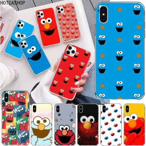 Kaw ELMO Cookie Couple Phone Case for iphone 12 pro max mini 11 pro XS MAX 8 7 6 6S Plus X 5S SE 2020 XR cover