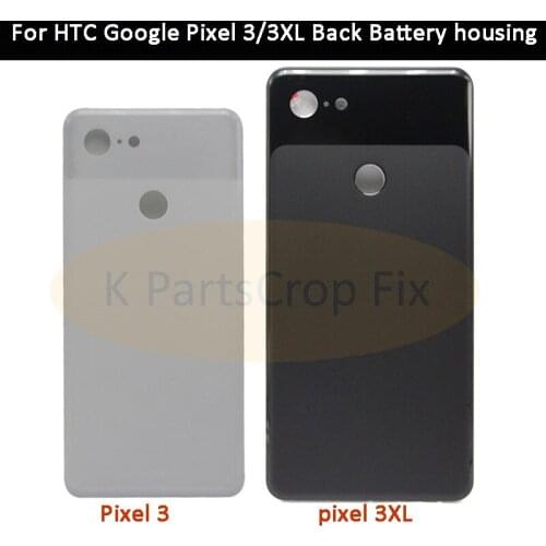 Original For HTC Google Pixel 3 GLASS Back Battery Cover Case Housing For Google Pixel 3 XL Rear Door Housing