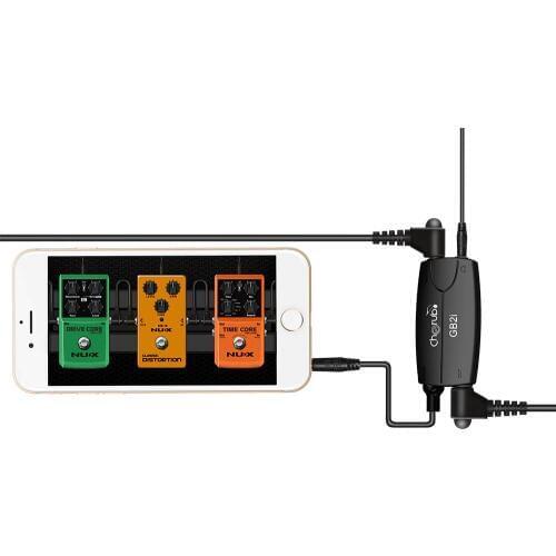 Cherub GB2i Guitar Bass Interface for Iphone Ipad Link Audio Connector System Amp Guitar Effects Pedal Convertor Adapter Cable