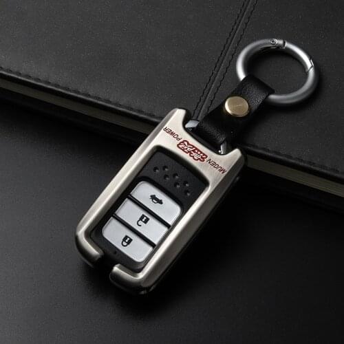 Zinc alloy car key cover case fob Car Auto Remote Car Key Shell for HONDA Civic Accord Fit Hrv Crv Jazz City Car Accessories