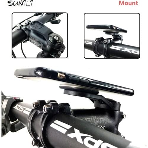 Sunili Bike Bicycle Mount Holder for GARMIN Edge GPS Computer Mount mobile phone Holder Support Adapter with Back sticker