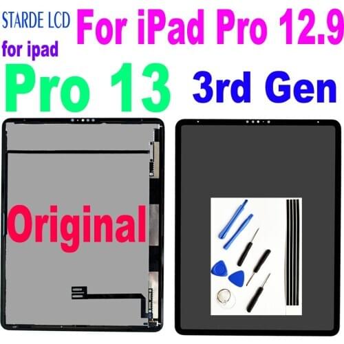 Original 12.9” Display For iPad Pro 12.9 3rd Gen A1876 A1895 A1983 A2014 LCD Display Touch Screen Assembly For iPad Pro 13 LCD