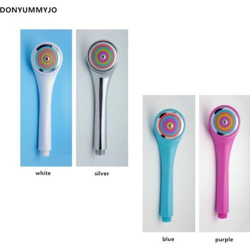 DONYUMMYJO ABS Children Baby Bathroom Shower Water Saving High Pressure Shower Head Round Shape Hand Shower Faucet Accessories