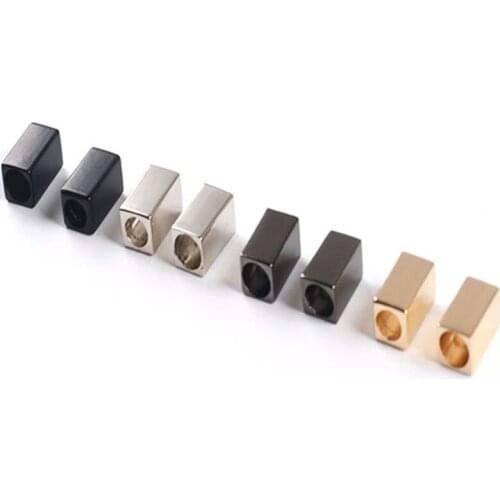 Stopper Cord Ends Lock Rectangle Alloy Metal buckle for Bag Shoes Sportswear Garment Lanyard Accessories 50pcs