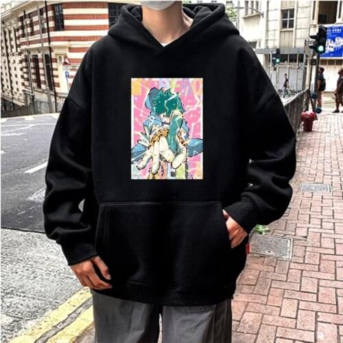 Anime My Hero Academia Midoriya Izuku Printing Men Hoodies Streetwear Women Sweatshirt Autumn Daily Casual Oversized Pullovers