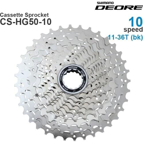 SHIMANO DEORE GRX 10v Cassette Sprocket 10-Speed HYPERGLIDE HG50-10 11-36T MTB / HG500-10 Road bike - Original parts