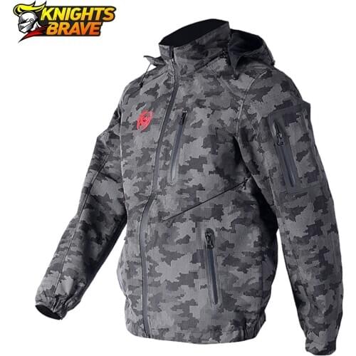 Motorcycle Jacket Men Waterproof Chaqueta Moto Hooded Moto Motocross Jacket Protective Gear Winter Motobiker Riding Clothing
