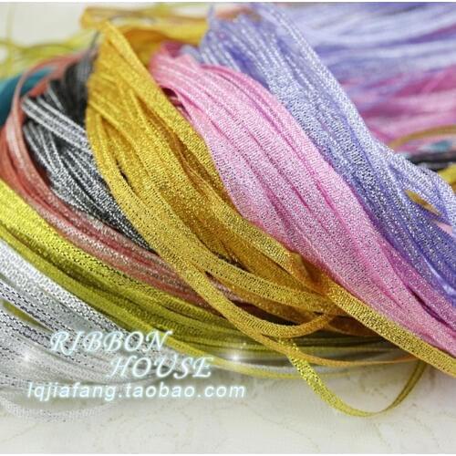 High quality 3mm colorful Onion ribbon Christmas Gift packaging ribbon Decoration DIY squares Box supplies ribbon 10 meters long