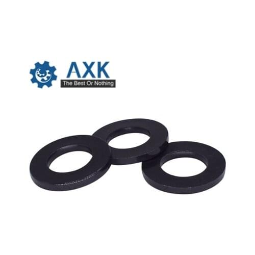 M2 M2.5 M3 M4 M5 M6 M8 M10 Free Shipping (1000pcs) black Plastic Nylon Washer Plated Flat Spacer Washer Gasket
