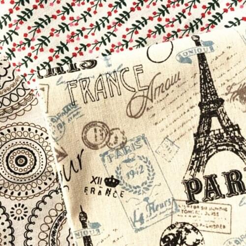 Printed Upholstery Cotton And Linen Fabric By Meter DIY Handmade Textile Sewing Patchwork For Bags Dress Clothes