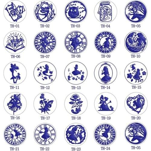 Fairy Tale Stamp Head Custom DIY Alice Heads Original Wax Seal Stamps Postage Journal Package Wedding Date Gifts Envelope Tools