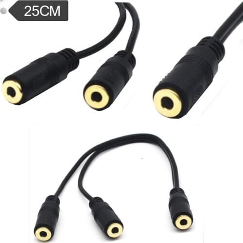 ST3.5 extension cord one point two DC3.5 female bus audio extension cord 1 point 2DC3.5 female pair 2DC3.5 female