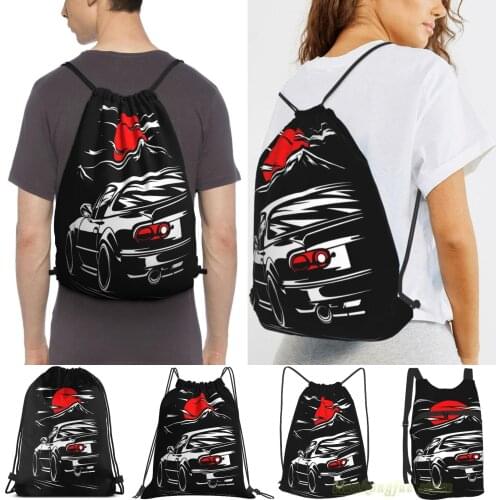 Unisex Drawstring Bags Mazda Mx-5 Miata Women Drawstring Backpacks Men Outdoor Travel Backpacks Training Fitness Bag