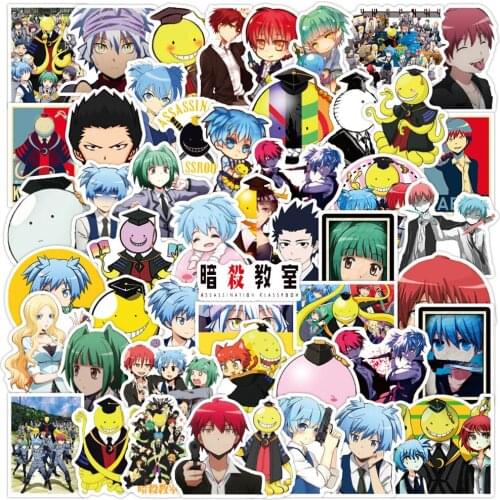 10/30/50PCS Anime Assassination Classroom Graffiti Stickers DIY Bike Travel Luggage Guitar Phone Children Cartoon Sticker Gift