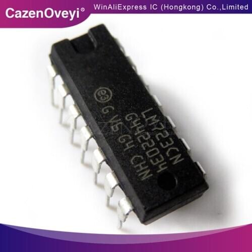 10pcs/lot LM723CN LM723 DIP Adj. Voltage Regulator IC 2-37V 150mA New Original In Stock