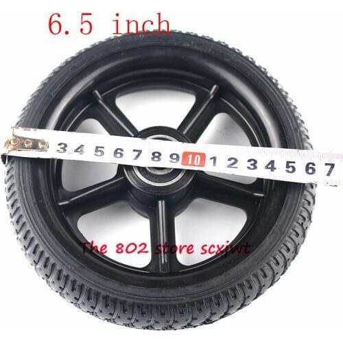 2pcs 6.5 Inch Solid Wheel Tyres Wear-resisting Wheel Tire for Electric Scooter Smart Folding Electric Longboard Hoverboard