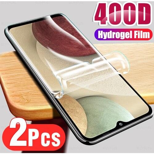 2Pcs screen protector film for samsung a12 protective film for samsung galaxy a02s m12 sansuma12 safety hydrogel film Not Glass