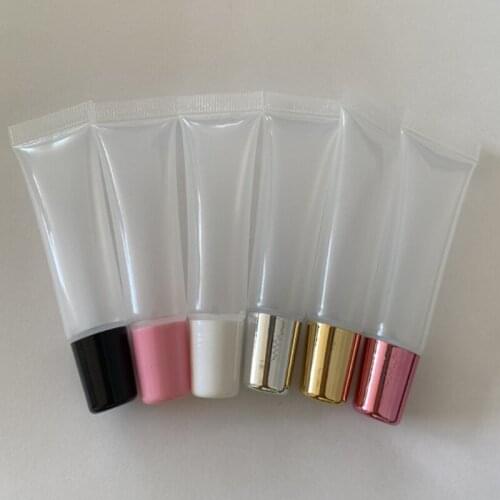 200pcs 8ml 10ml 15ml 20ml Empty soft Lipstick Tube,Lip Balm Soft Hose,Makeup Squeeze bottle,Clear Plastic Lip Gloss Container