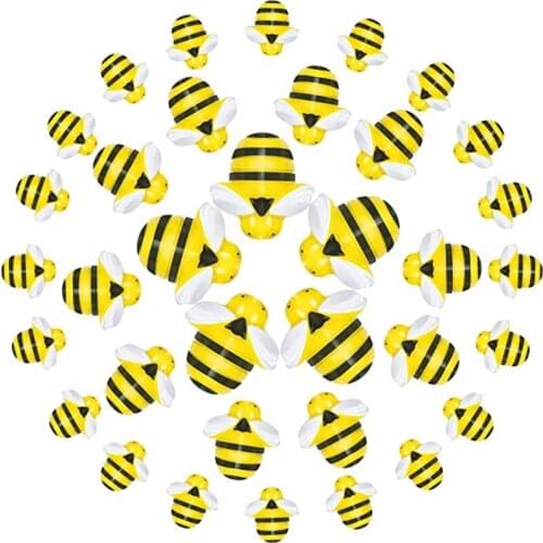 30 Pieces Tiny Resin Bee Embellishments Flatback Bumble Bees Shaped Embellishment for DIY Craft Scrapbooking Party Home Decor