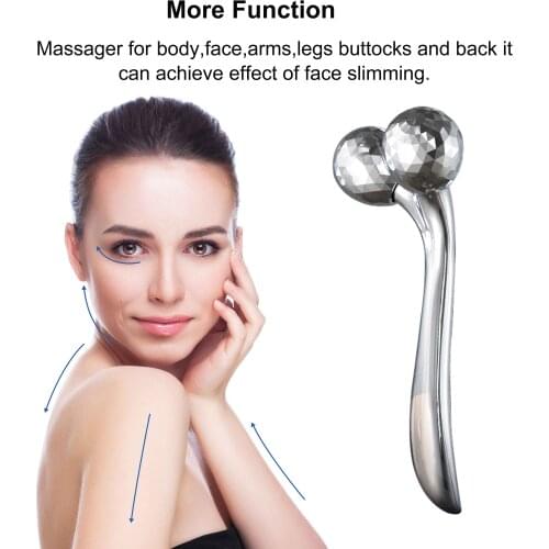 3D Micro-current Professional Solar Face Massage Roller with Indicator Light Massager Bar Skin Care Tool For V-Face Lifting