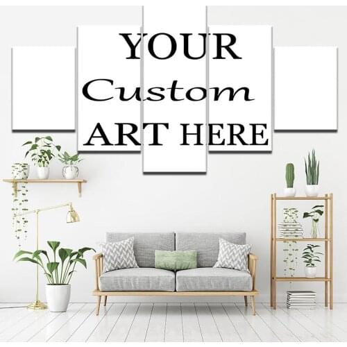 5 Panel Canvas Art Wall Decor Custom Photo Anime Poster Hero Picture Decorative Framework Canvas Painting for Living Room