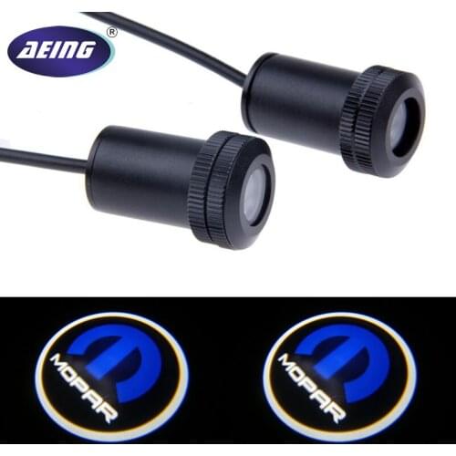 AEING 2pcs Ghost Shadow Logo welcome Car LED Door Light Laser Courtesy Slide Projector logo Emblem light For MOPAR Car Model