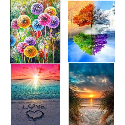 5D DIY diamond painting deer full of diamonds dandelion cross stitch diamonds rhinestones love sandbeach embroidery decoration