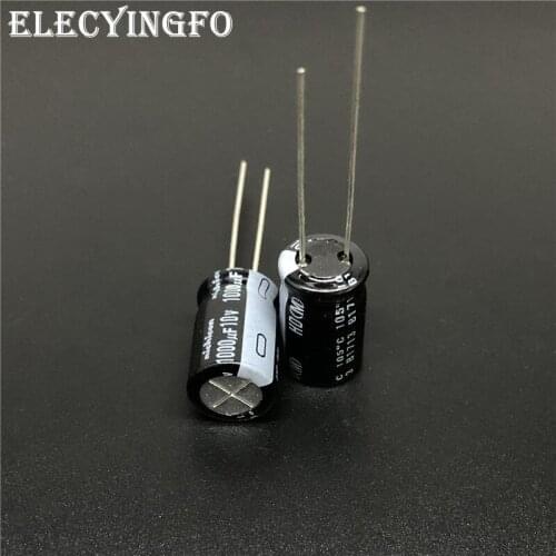 5pcs/50pcs 1000uF 10V NICHICON HD Series 10x16mm Extremely Low Impedance 10V1000uF Aluminum Electrolytic Capacitor