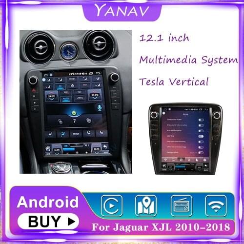Android 2Din Car Radio Audio GPS navigation For Jaguar XJL 2010-2018 Video Stereo Receiver Multimedia MP3 Player Vertical Screen