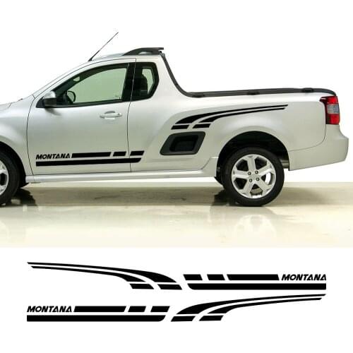 Car Stickers Pickup Door Side Decals For Chevrolet Montana 2011-2021 Truck Vinyl Film Custom Decor Cover Auto Tuning Accessories
