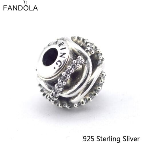 Essence Small Beads Fits Original Bracelets 100% 925 Sterling Silver Jewelry Caring European Fashion Original Charms CKK