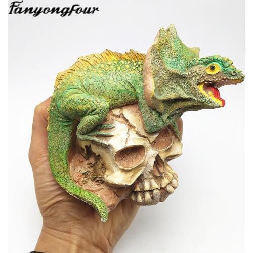 Skull Silicone Mould Fondant Mould Resin Gypsum Chocolate Candle Mould Free Shipping