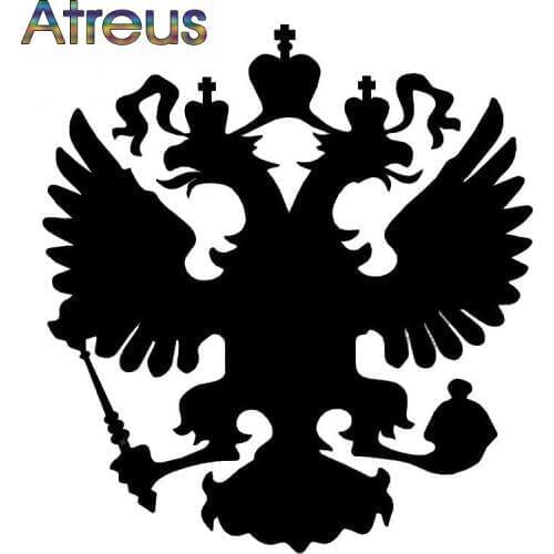 Atreus Coat of Arms of Russia Stickers Eagle Emblem for Volvo xc90 Nissan Note Qashqai j10 j11 Juke Toyota Corolla RAV4 Camry