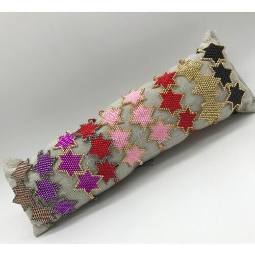 BLUESTAR Trendy Bracelets For Women MIYUKI Bracelet Star Shape Pulseras Mujer Moda Jewelry Friendship Handmade Woven