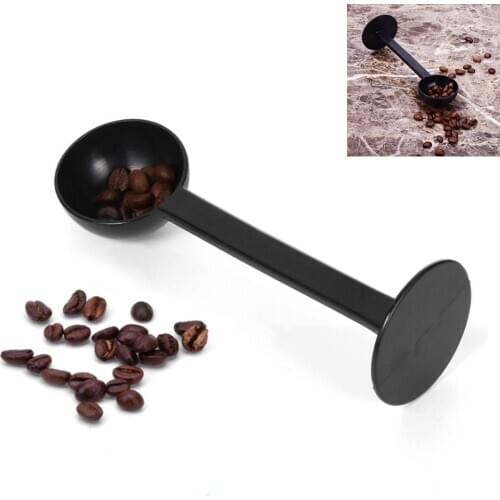 Hot Sale! 2-in-1 Espresso Coffees Bean Tea Spoon Cafe Professional Measuring 10g Tamping Scoop Tamper Coffee Tea Kitchen Tools