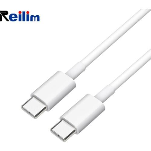 Reilim USB C to USB C Type C Cable Male to male Cable PD 5A Fast Charge Data Cable for Samsung S9 S8 Note 9 for MacBook USB C