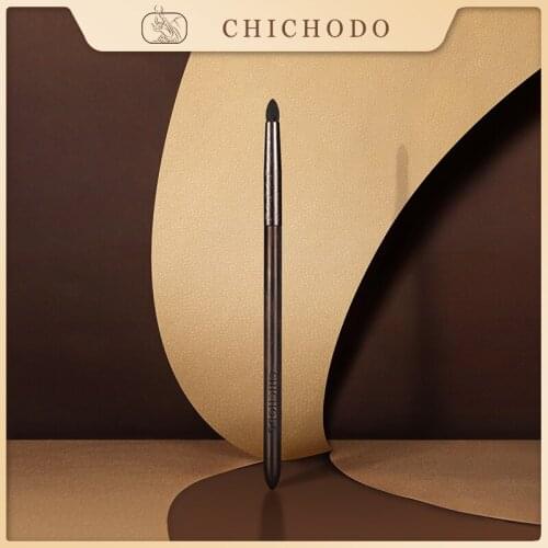 CHICHODO Makeup Brush-2021 New Luxurious Carved Ebony Animal Hair Series-Goat Hair Blending Brush-Cosmetic&beauty tool-E114