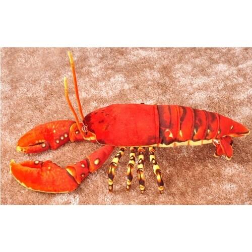 New cute plush lobster toy simulation lovely red lobsterdoll gift about 46cm 0403