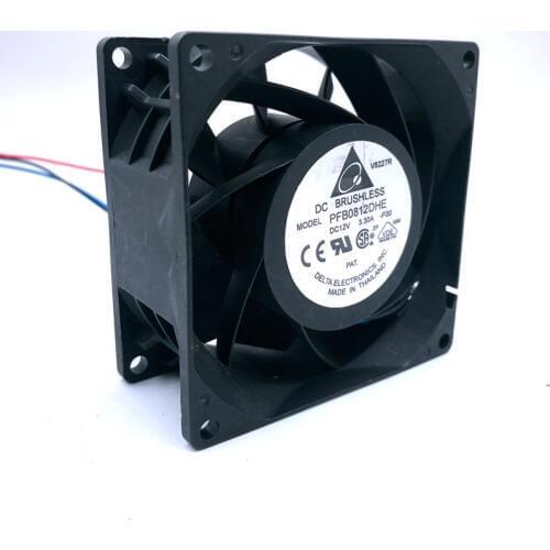 Brand new for delta PFB0812DHE -F00 12V 3.3A 8CM high speed automotive supercharger conversion fan violence 80 * 80 * 38mm